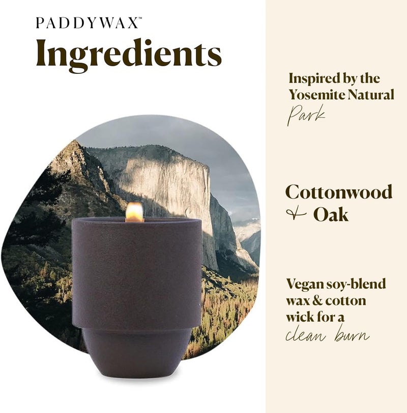 Paddywax National Parks Artisan Soy Wax Scented Candle Made in the USA  11-Ounce Textured Ceramic Jar  Yosemite - Image 2
